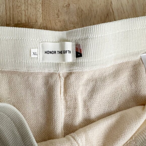 NWT Honor The Gift Bone Jungle Shorts XL Buttery Soft Terry Cream - Picture 5 of 7